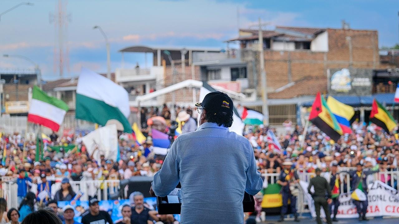 El presidente Gustavo Petro en un evento en Cali. Fuente: Presidencia