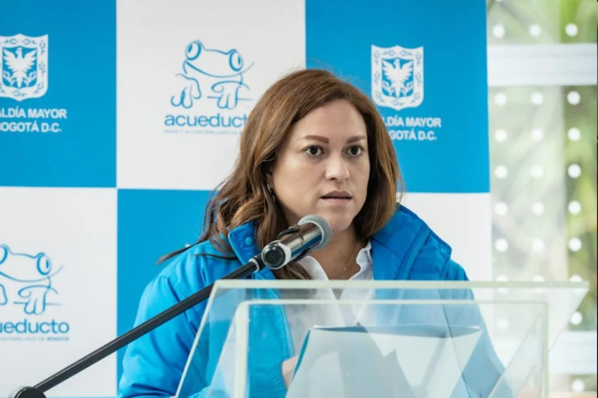 Natasha Avendaño, gerente de Empresa Acueducto de Bogotá. Fuente: Alcaldía de Bogotá.