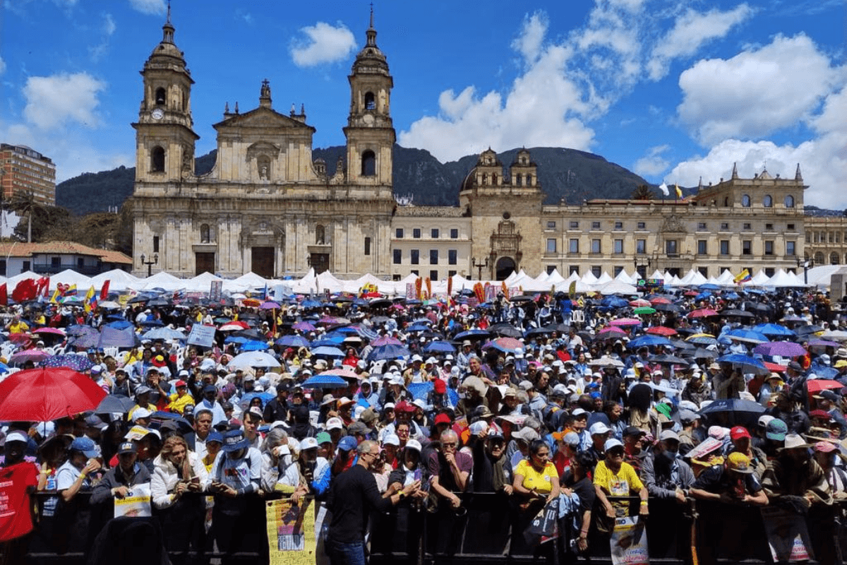 Foto de referencia. Marchas en apoyo a la reforma pensional del Gobierno en septiembre de 2024. Fuente: CUT. Foto de referencia. Marchas en apoyo a la reforma pensional del Gobierno en septiembre de 2024. Fuente: CUT.